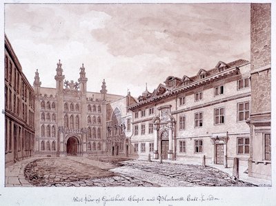 Guildhall, London, 1820 by John Chessell Buckler