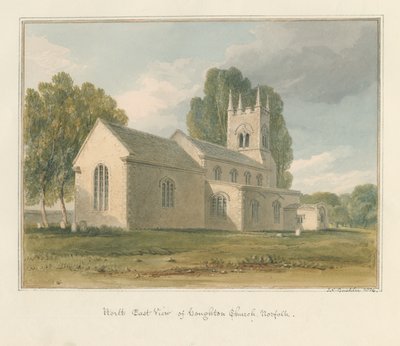 Norfolk - Houghton Church by John Chessell Buckler
