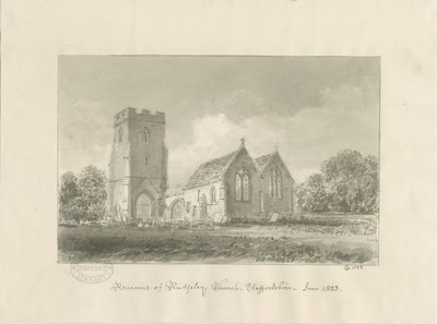 Rugeley Church by John Chessell Buckler