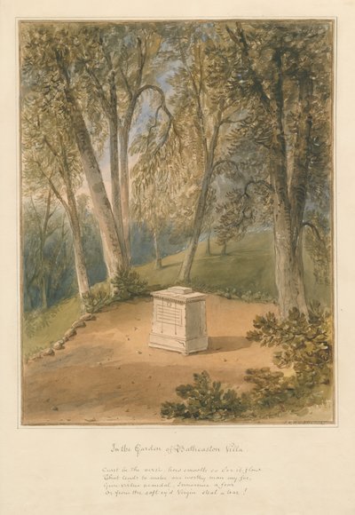 Somerset - Batheaston Villa Garden, 1827 by John Chessell Buckler