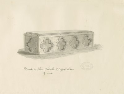 Tomb in Ham Church by John Chessell Buckler
