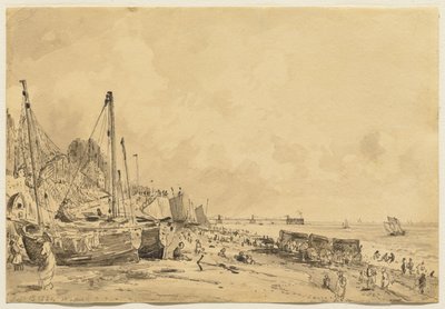 Brighton Beach, Looking East, 1824 by John Constable