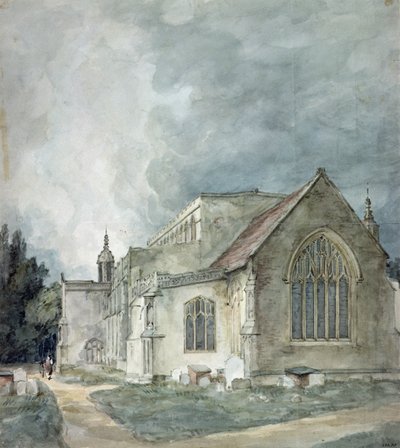 East Bergholt Church by John Constable