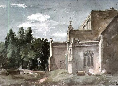 East Bergholt Church: View from the East by John Constable