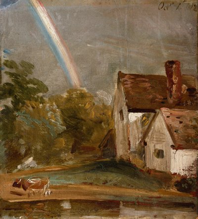 Flatford Lock and Mill by John Constable
