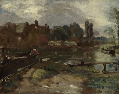 Flatford Mill from the Lock by John Constable