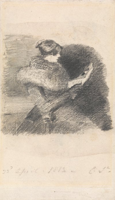 Mary Constable Reading by John Constable