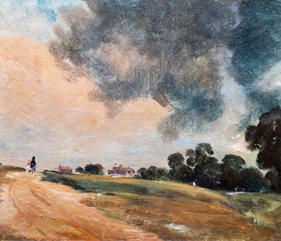 View at Hampstead, Looking Due East by John Constable