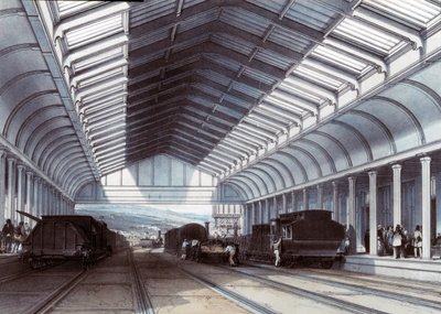 Bath Station, Somerset, 1846 by John Cooke Bourne