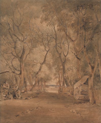 Entrance to Earlham Park, Near Norwich by John Crome