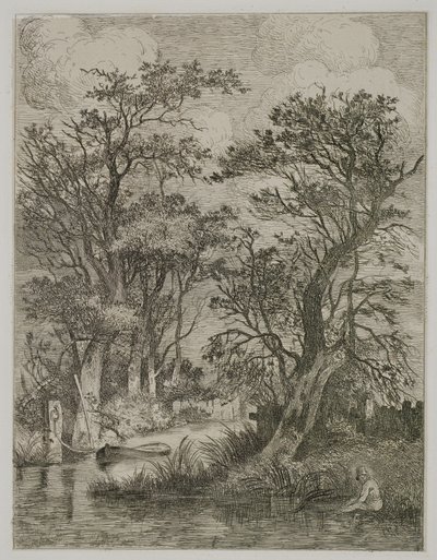 Riverscene, pub. by J. & W. Freeman, 1821 by John Crome