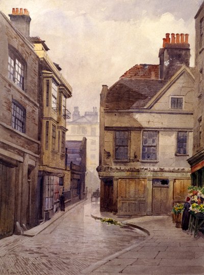Bartholomew Close, London, 1889 by John Crowther