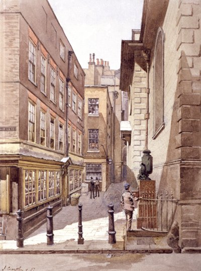 Bow Churchyard, London by John Crowther