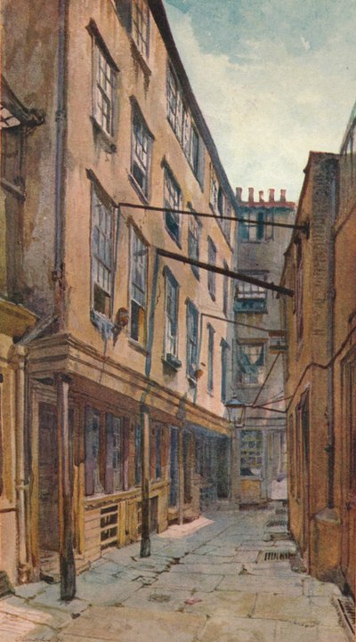Golden Buildings, Strand, Westminster, London, c1880 by John Crowther