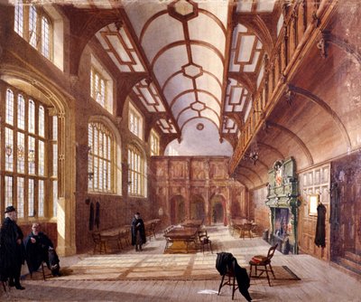 Interior of Charterhouse, London, 1885 by John Crowther
