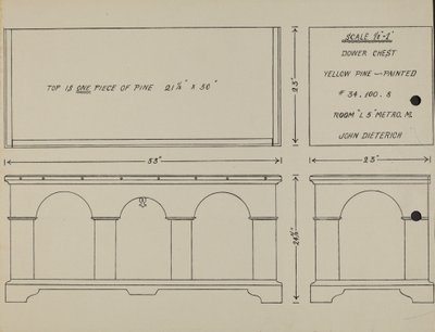 Pa. German Dower Chest by John Dieterich