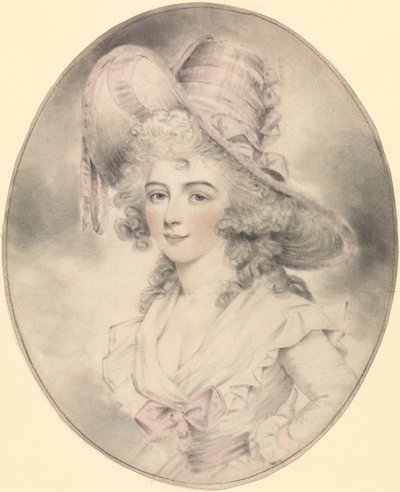 Portrait of a Lady, Facing Left by John Downman