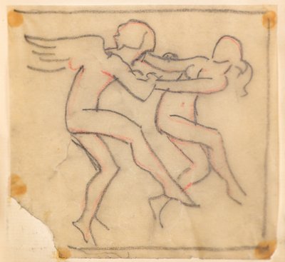Untitled [Angels wrestling] by John Duncan