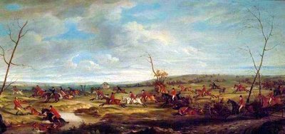 Run near Melton Mowbray, 1824 by John E. Ferneley