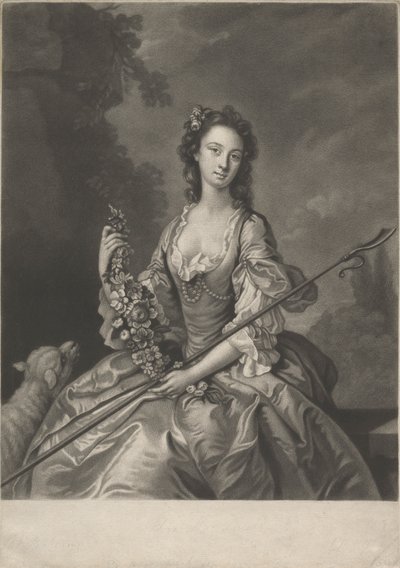 A Shepherdess by John Faber the younger