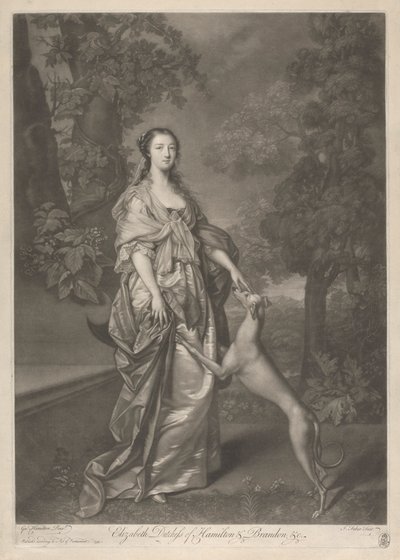 Elizabeth, Duchess of Hamilton by John Faber the younger