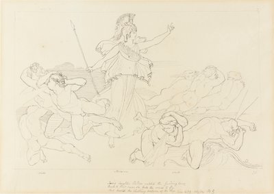 Athena and the Winds by John Flaxman