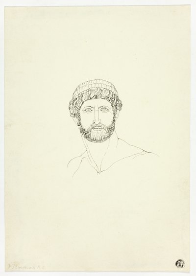 Bust of Bearded Man by John Flaxman