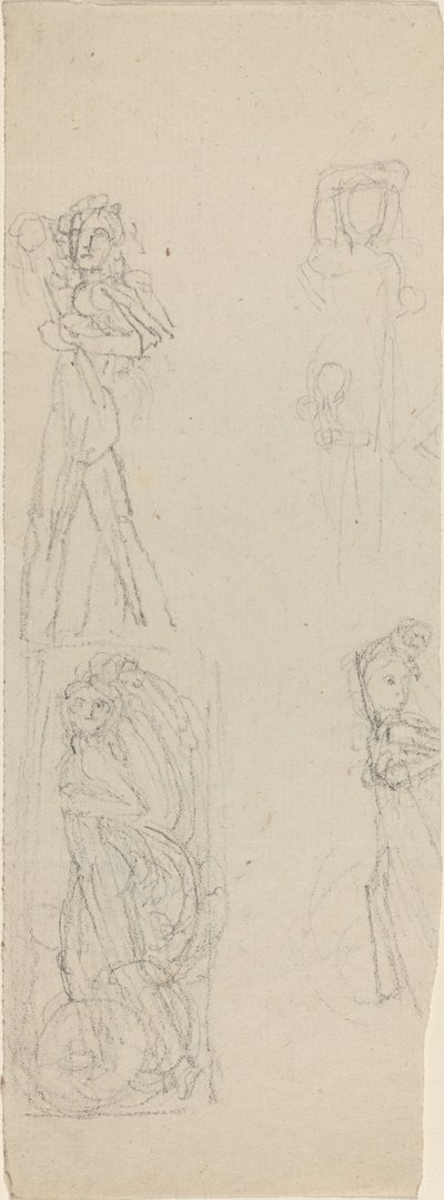 Sheet of Studies [recto and verso] by John Flaxman