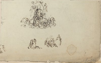 Study of Neptune and Sea Creatures by John Flaxman