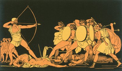 Ulysses killing the suitors by John Flaxman