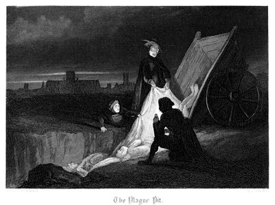 The Plague Pit, 1855 by John Franklin