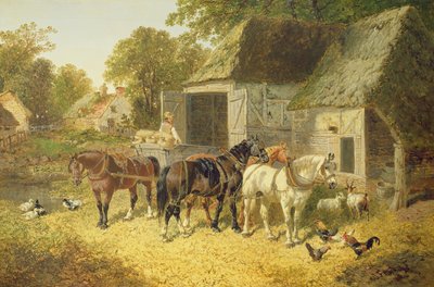 Horses in Harness by John Frederick Herring Junior