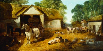 Meopham Farmyard by John Frederick Herring Junior