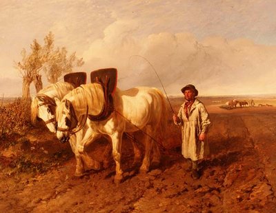 Ploughing by John Frederick Herring Jnr