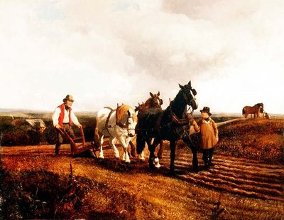 Ploughing by John Frederick Herring Jnr