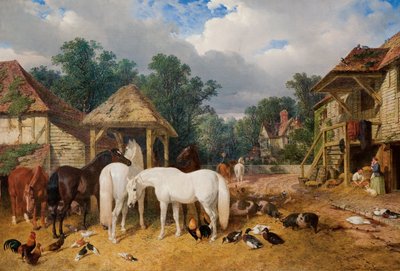 The Farmyard by John Frederick Herring Senior
