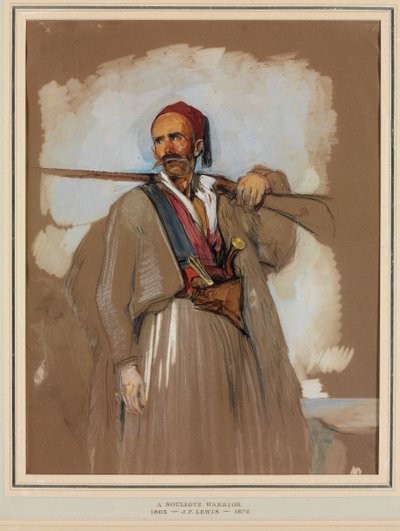 A Suliote Warrior by John Frederick Lewis