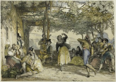 Spanish Peasants Dancing the Bolero by John Frederick Lewis