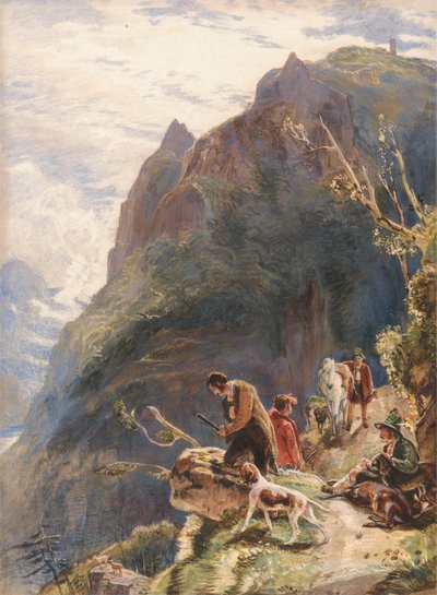 Tyrolese Hunters by John Frederick Lewis