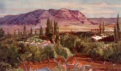 The Mount of Temptation from Jericho by John Fulleylove