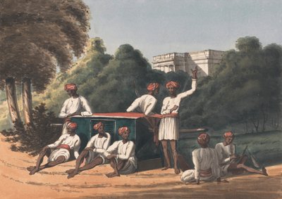 Palankeen Bearers by John Gantz