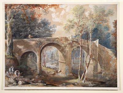 Woodcutters by Fingle Bridge, Dartmoor by John Gendall