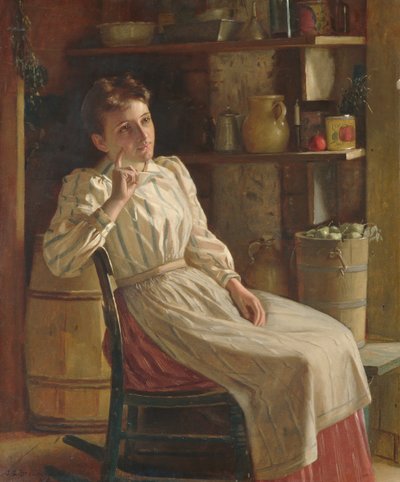 Meditation by John George Brown