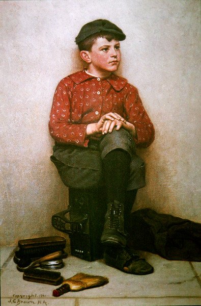 Shoeshine Boy, New York by John George Brown