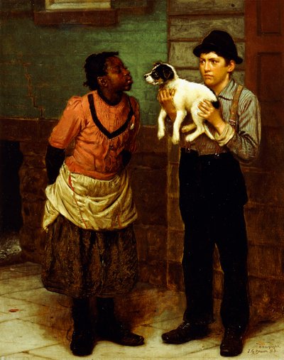 The New Puppy by John George Brown