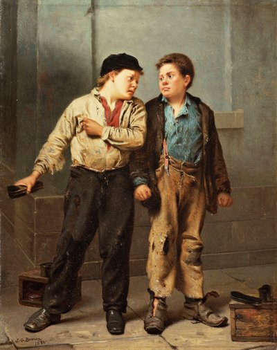 The Quarrel, 1866 by John George Brown