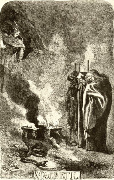 Macbeth - the three witches by John Gilbert