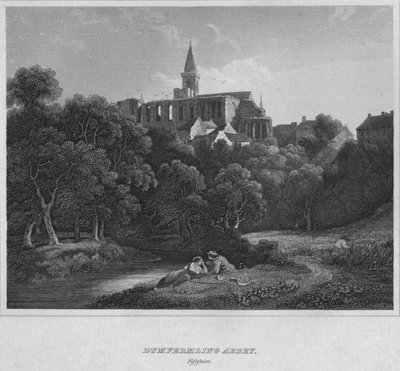 Dunfermline Abbey, Fifeshire, 1814 by John Greig