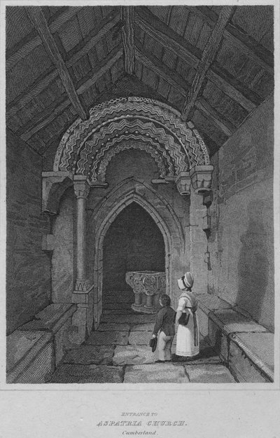 Entrance to Aspatria Church, Cumberland by John Greig