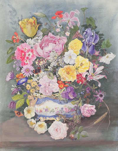 Flowers in a Sevres Jardiniere by John Gubbins